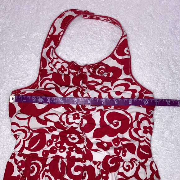 Gymboree Red White halter top shirt romper summer  jumpsuit one piece size 4t - Picture 4 of 7